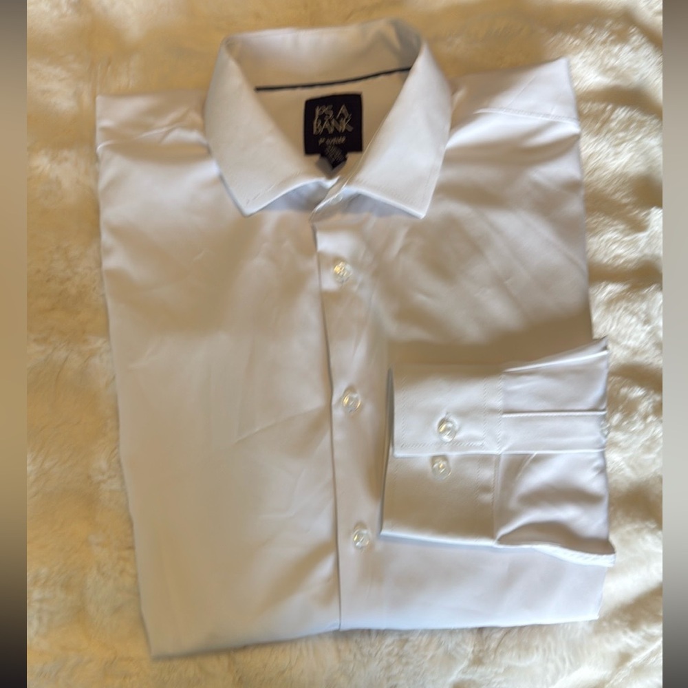 Jos. A. Bank White Dress Shirt Classic Design